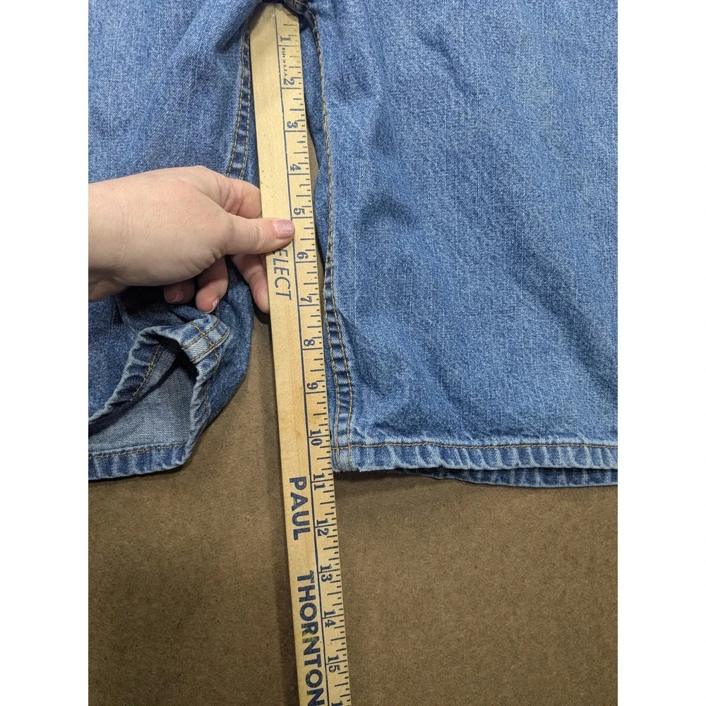 Levis 569 Loose Straight Denim Shorts Mens 40 Blue Medium Wash Jean Shorts